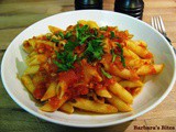 Penne al Tonno (pasta with tuna and tomato sauce)