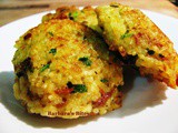 Rice Croquettes with Green Onions and Fresh Coriander