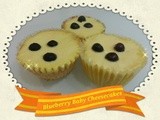 Blueberry Baby Cheesecakes