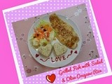 Grilled Fish with Salad & Olive Oregano Rice