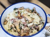 Pasta mit Eierschwammerln