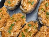 Buffalo Chicken Potato Skins