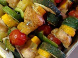 Grilled Chicken and Veggie Kabobs