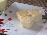 White Chocolate Eggnog Fudge