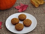 Whole Wheat Mini Pumpkin Muffins