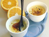 Orange and honey creme brulee