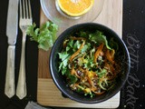 Toasted quinoa and carrot salad