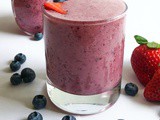 Mixed Berry Lassi | Mixed Berry Yogurt Smoothie