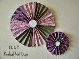 Pinwheel wall decor - diy