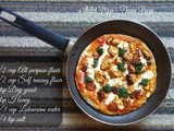 Skillet Pizza | Tawa Pizza - Eggless Recipe