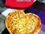Valentine Pizza | Heart Pizza | Vegetarian Pizza