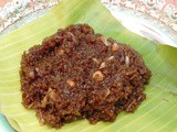 Aravanai (Rice simmered in Jaggery Syrup)