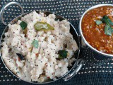 Arisi Upma and Kathirikkai Gothsu