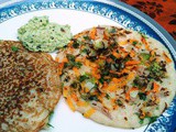 Brown Bread Oothappam / Bread Veg dosa