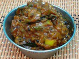 Eggplant Tangy Pickle (Kathirikkai/Brinjal Puli Thokku)