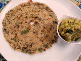 Gothumai Rawa and Thinai Adai / Broken Wheat and Foxtail millet Spicy Dosa