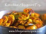 Kovaikkai / Ivy gourd Fry