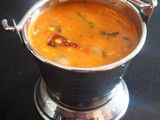 Moong dal Sambar (Payatham Paruppu Sambhar)