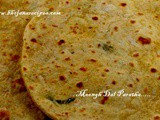 Moongh dal Parathas