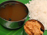Paruppu Thogayal and Milagu Rasam (Dal chutney & Pepper Soup)