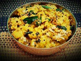 Raw Banana Tangy Curry (Vazhaikai Puli Kootu)