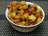 Sweet Potato Spiced Curry (Sarkkaraivalli Kizhangu Kaara Curry)