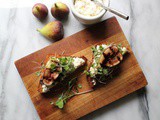 Balsamic Grilled Figs on Lemon-Ricotta Toast