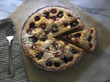 Blackberry-Lavender Almond Cake