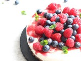 Cheesecake lamponi e mirtilli