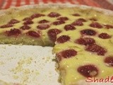 Crostata di lamponi con crema cotta al limoncello