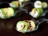 Fusilli integrali e zucchini finger food