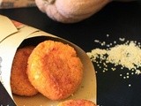 Polpette di miglio con zucca e sbrinz ripiene di crema al gruvyere