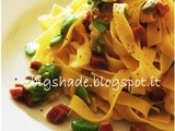 Tagliatelle fave e pancetta