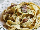 Tagliatelle prosciutto e carciofi