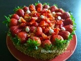 Torta fragole e pistacchio