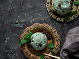 Basil Mint Chocolate Chips Ice Cream