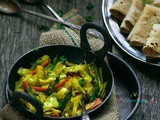 Cabbage Sambharo (Cabbage Stir Fried Salad)