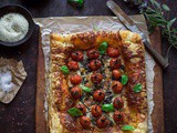 Cherry Tomato Puff Pastry Tart