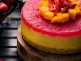 No Bake Eggless Mango Cheesecake