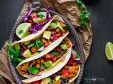 Roasted Chickpeas and Cauliflower Tacos