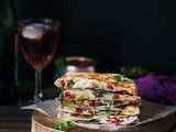 Veggie Cheesy Corn Quesadilla