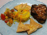 Grilled Lamb Chops with Coconut Fig Crust