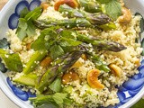 Couscous-Pfanne mit Spargel & Kräutern – blitzschnell gemacht