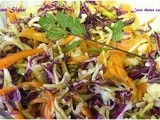 Asian Slaw with Ginger Peanut Dressing