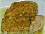 Baked Salmon with Maple Mustard Sauce