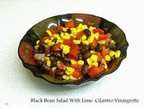 Black Bean Salad With Lime-Cilantro Vinaigrette