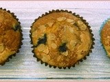 Blueberry, Oat and Yogurt Muffins