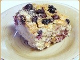 Blueberry Sour Cream Cake - Gluten-free