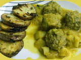 Chicken Apple Meatballs in Onion and Apple Gravy