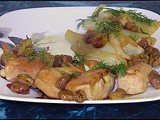 Chicken with Fennel and Grapes